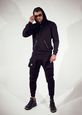 Czarny dres Angelo
