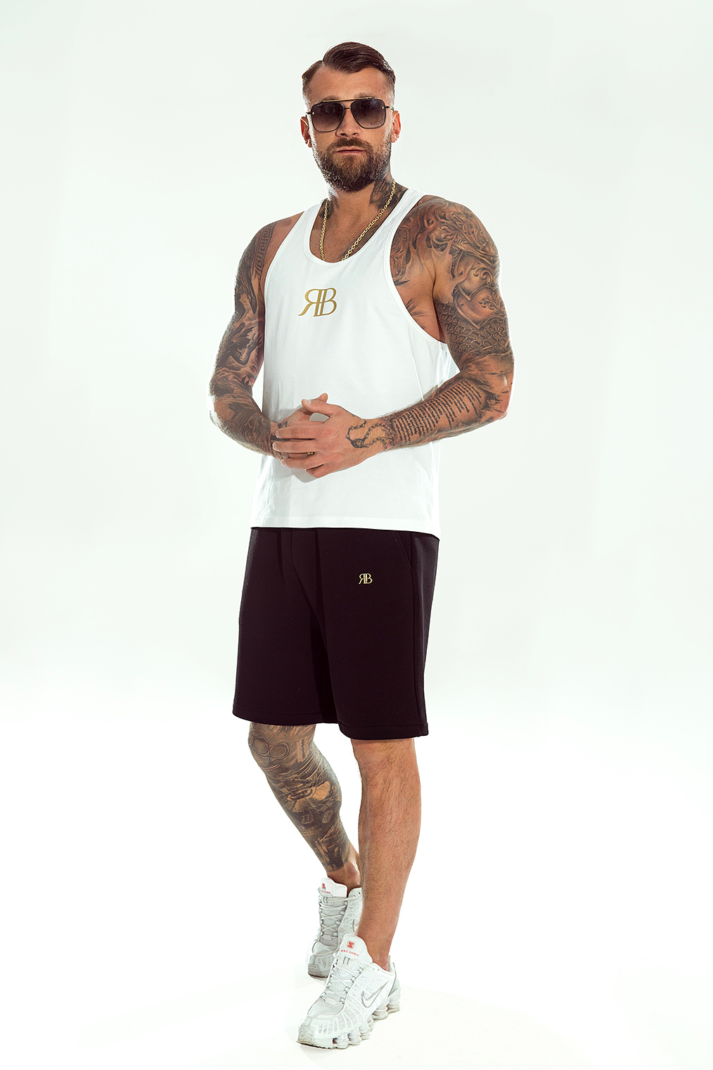 Tank top Shark ecru - obrazek 4