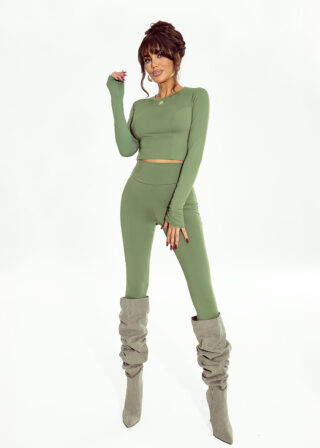 Zielone legginsy Bella